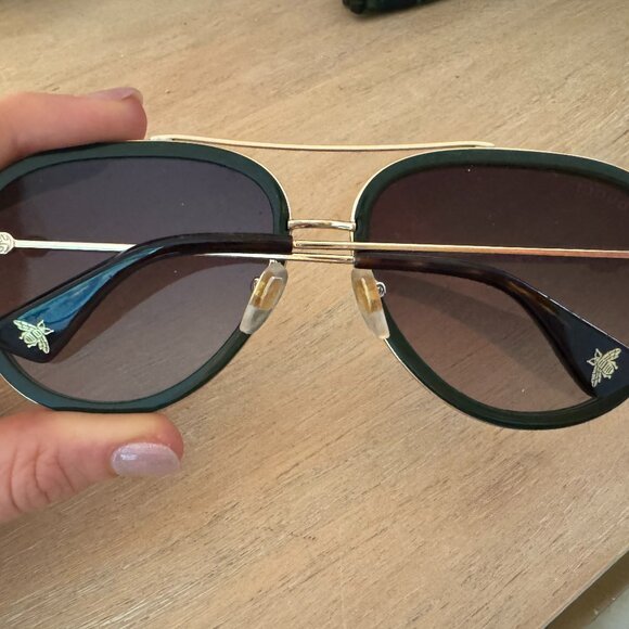 Authentic Metal Aviator Gucci Sunglasses